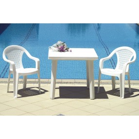 Compamia Cuadra Resin Square Dining Table