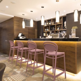 Marcel Counter Stool in Marsala - Lifestyle