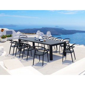  Compamia Vegas 102-118 Inch Extendable Dining Table - Black