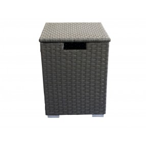 Crawford and Burke Auburn Dark Brown Woven Propane Tank Protector, Frontview
