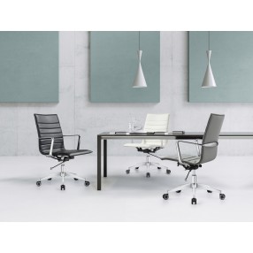 Woodstock Marketing Janis Mid Back Chair - Black Cover