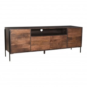Moe's Home Collection Tobin Entertainment Unit - Brown - Front Side Angle