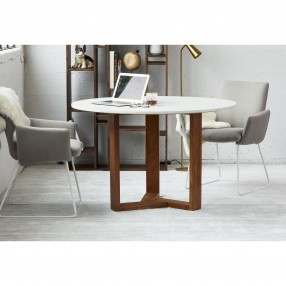 Moe's Home Collection Jinxx Dining Table in Brown - Lifestyle