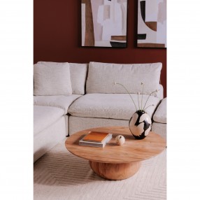 Moe's Home Collection Bradbury Large Coffee Table in Natural Acacia - Lifestyle