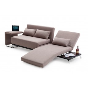 J&M Furniture Premium JH033 Beige Fabric Queen Sofa Bed 