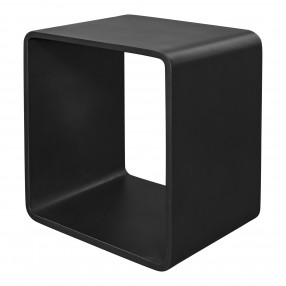 Moe's Home Collection Cali Accent Cube - Black - Front Side Angle