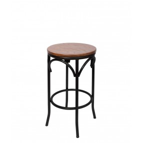 Henry Cross Back Backless Barstool 