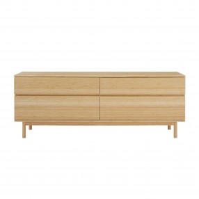 Greenington Monterey 4 Drawer Double Dresser, Wheat - Front Angle