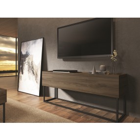 Casabianca NOA LOW Entertainment Center In Dark Brown - Lifestyle