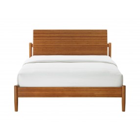 Greenington Monterey Queen Platform Bed, Amber - Front Angle