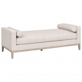 Essentials For Living Keaton Daybed, Bisque, Natural Gray Oak - Front Side Angle