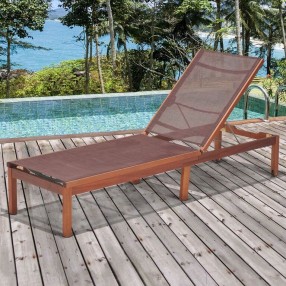 Amazonia Zuiderdam Patio Lounger - Brow