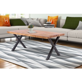 Crawford and Burke Vivienne 44" Reclaimed Wood Cocktail Table, Lifestyle