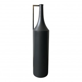 Moe's Home Collection Argus Metal Vase - Black - Front Angle