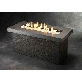 Outdoor Greatroom Company Key Largo Fire Pit W/Midnight Mist Supercast Top Gray Base - Lifestyle