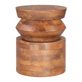  Kollam Side Table in Walnut- Front view 1
