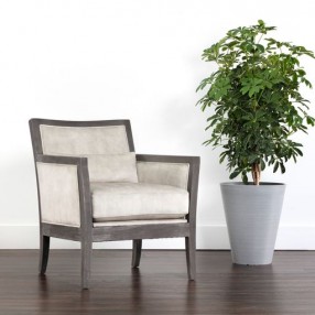 Sunpan Toscana Lounge Chair Nono Cream - Lifestyle