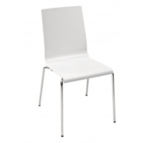 Technopolymer With Chromed Steel Tube Frame Chair - KUADRA-S 