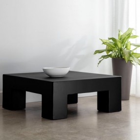 Sunpan Renley Coffee Table Black - Lifestyle