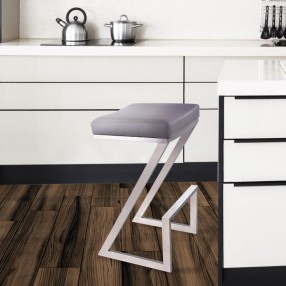 Armen Living Atlantis 26" Counter Height Backless Barstool