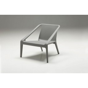 Yumi Lounge Chair Grey - Angled