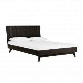 Loft Acacia Mid-Century Platform King Bed - Angled