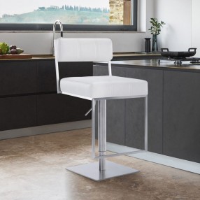 Armen Living Michele Contemporary Swivel Barstool