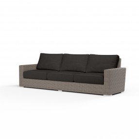 Coronado Sofa in Spectrum Carbon w/ Self Welt - Front Side Angle