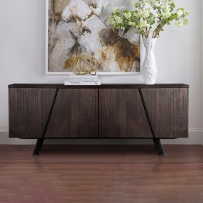 Armen Living Pirate Brown Acacia Sideboard Cabinet