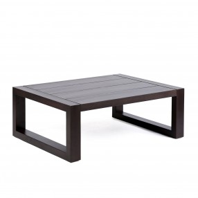 Paradise Outdoor Patio Solid Eucalyptus Wood Coffee with Dark Finish