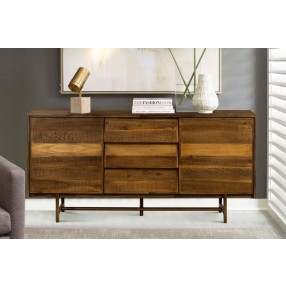 Armen Living Superb Rustic Oak Buffet Cabinet
