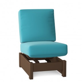 Telescope Casual Leeward Marine Grade Polymer Deep Cushion Armless Single-Seat Fixed Sectional