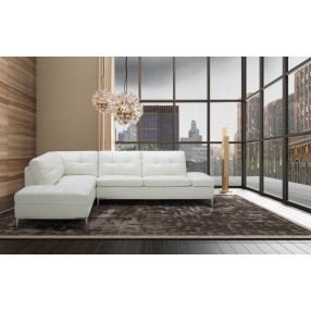 J&M Furniture Leonardo in Left Hand Facing-White Front  View