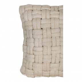 Moe's Home Collection Bronya Wool Pillow - Vanilla - Closeup Angle