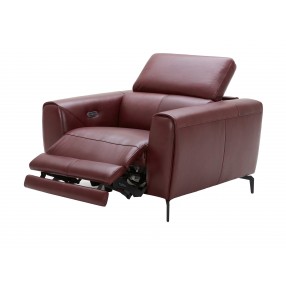 Lorenzo Merlot Leather Chair
