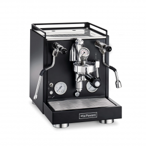 La Pavoni Cellini Evolution Espresso Machines in Black - Angled