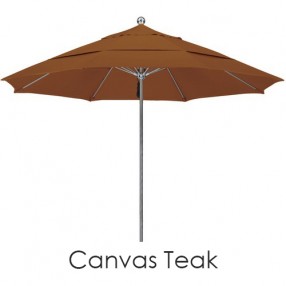 California Umbrella 11'S Steel SinglePole FGlass Ribs M Umbrella DV Anodized - Sunbrella