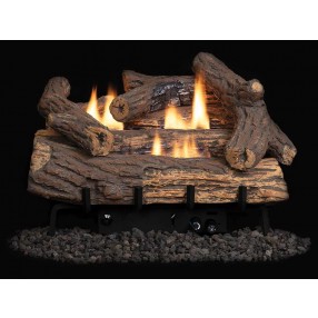 Superior Fireplaces 18"/24" Golden Oak Logs And Ceramic Fiber (
