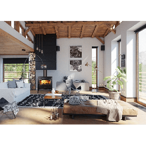 Amantii Lynwood W76 - Cast Iron Wood Burning Stove - Lifestyle