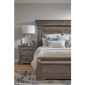 Madison Ridge Brown California King Bed with Chest Footboard-7