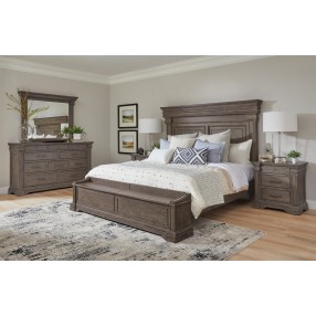 Ridge Brown King Bed with Chest Footboard-Lifestyle 1