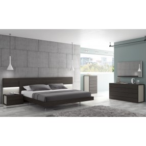 J&M Furniture Maia Light Grey Lacquer Dresser 001