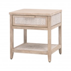 Essentials For Living Malay 1-Drawer Nightstand - Front Side Angle