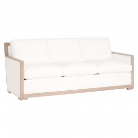 Essentials For Living Manhattan 85" Wood Trim Sofa - Front Side Angle