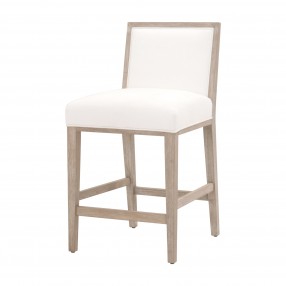 Essentials For Living Martin Counter Stool - LiveSmart Peyton Pearl Natural Slate - Front Side Angle