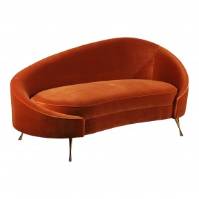 Moe's Home Collection Abigail Chaise Umber - Front Side Angle