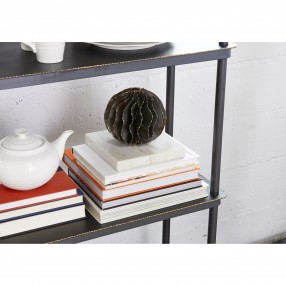 Moe's Home Collection Iron Orb - White Marble - Lifestyle