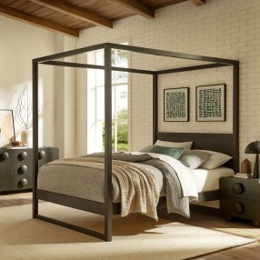 Modway Alva King Wood Canopy Platform Bed 12