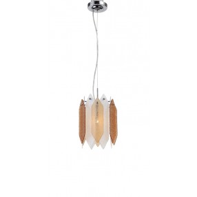 ZEEV Lighting Stratus Pendant - Chrome With Amber 