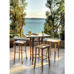 Greenington Tulip Counter Height Table, Caramelized - Lifestyle